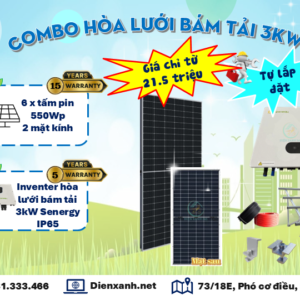 Combo vật tư hòa lưới bám tải 3kW