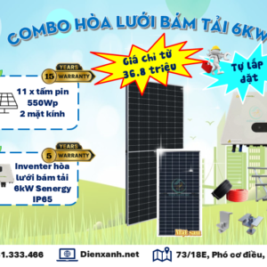 Combo vật tư hòa lưới bám tải 6kW